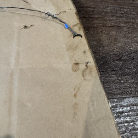 Antique Convex Bubble Frame Hexagonal Floral Carved Wood Mountain Waterfall READ - Picture 11 of 11